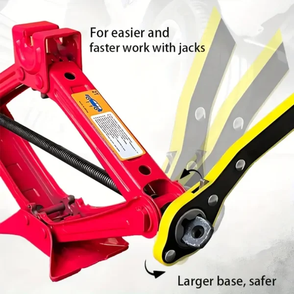 Steel Scissor Jack - 2 Tons Capacity
